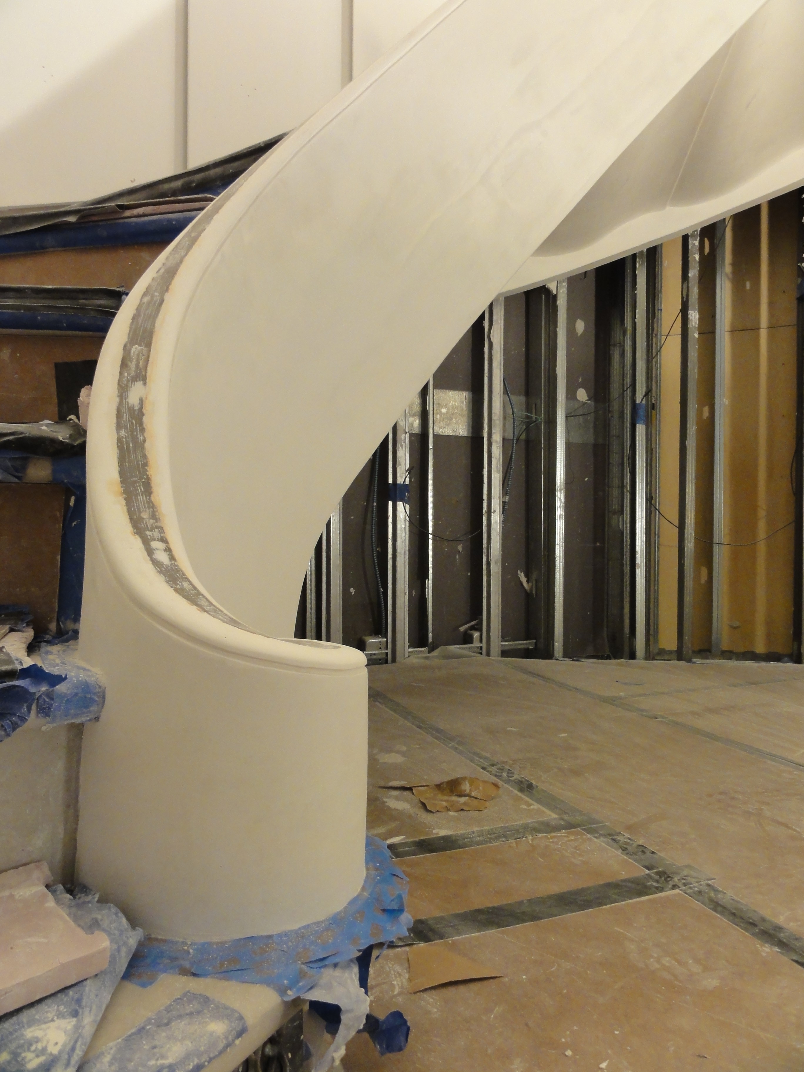 Staircases Encapsulated In Plaster