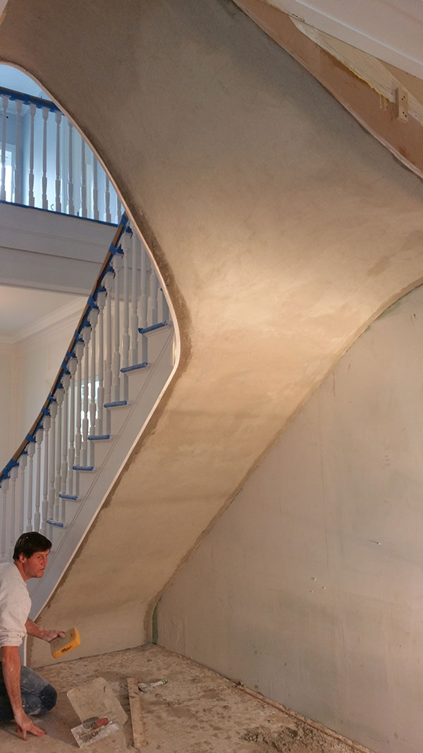 Staircases Encapsulated In Plaster